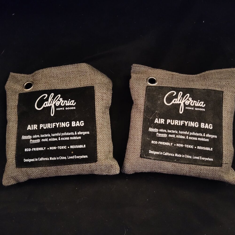 CALIFORNIA BAMBOO CHARCOAL AIR PURIFYING BAGS - LOT OF 2